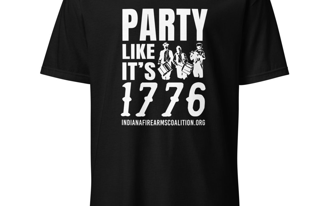Supersoft – Short-Sleeve – Unisex – White Text – “Party Like It’s 1776”