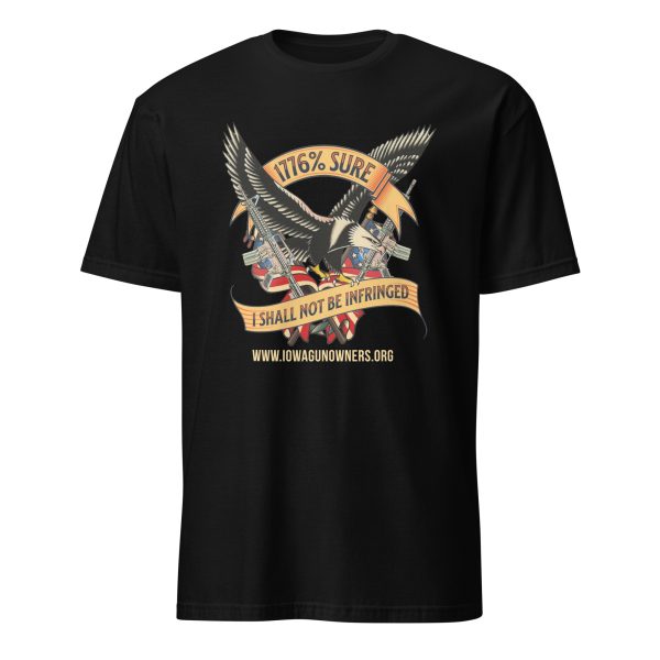 Supersoft - Short-Sleeve - Unisex - Gold Text -"I'm 1776% Sure"