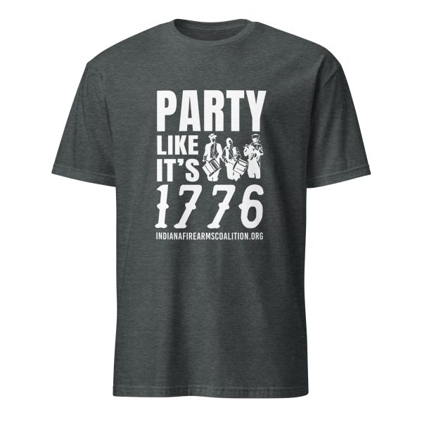 Supersoft - Short-Sleeve - Unisex - White Text - "Party Like It's 1776" - Image 3