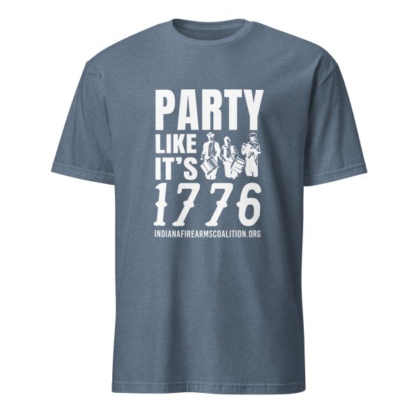Supersoft - Short-Sleeve - Unisex - White Text - "Party Like It's 1776" - Image 6