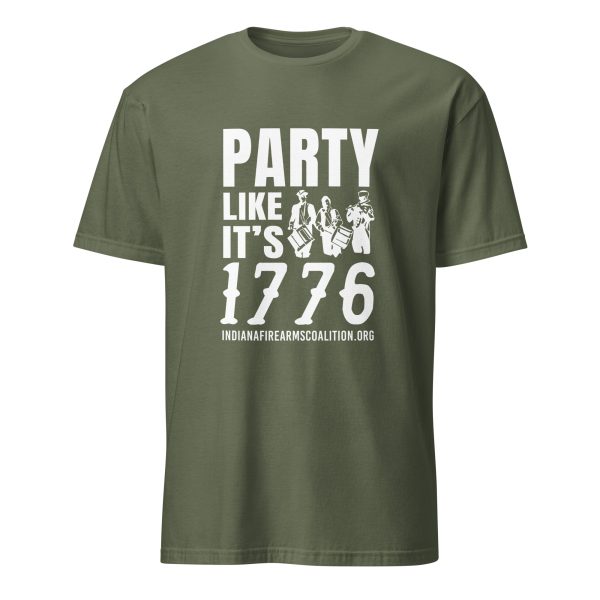 Supersoft - Short-Sleeve - Unisex - White Text - "Party Like It's 1776" - Image 5