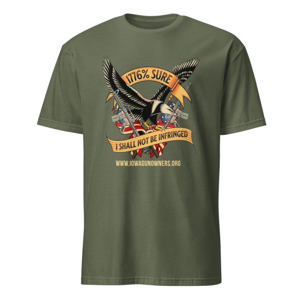Supersoft - Short-Sleeve - Unisex - Gold Text -"I'm 1776% Sure" - Image 17