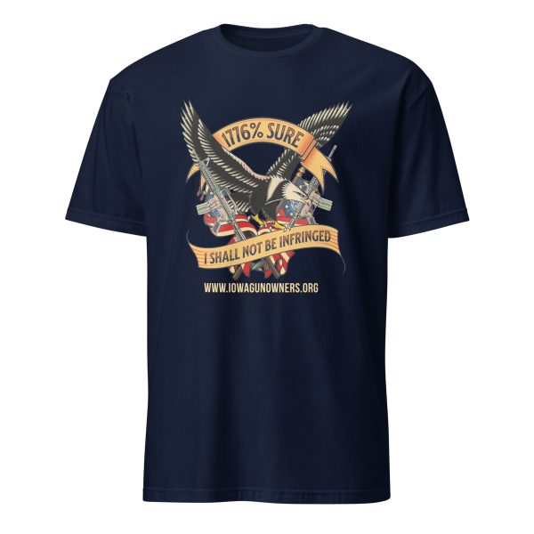 Supersoft - Short-Sleeve - Unisex - Gold Text -"I'm 1776% Sure" - Image 5