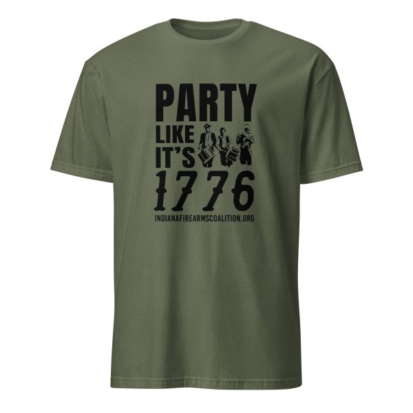 Supersoft – Short-Sleeve- Unisex – Dark Text – “Party Like It’s 1776”