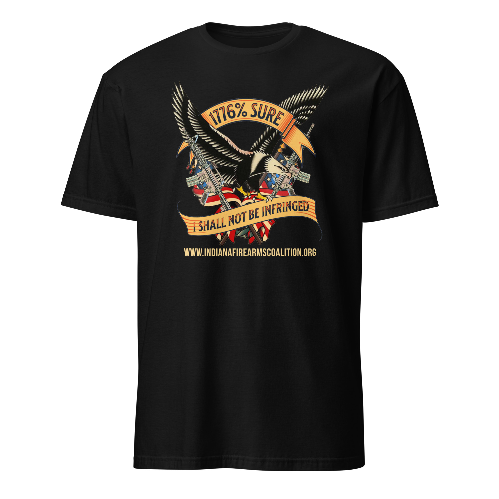 Supersoft – Short-Sleeve – Unisex – Gold Text -“I’m 1776% Sure” - Image 2