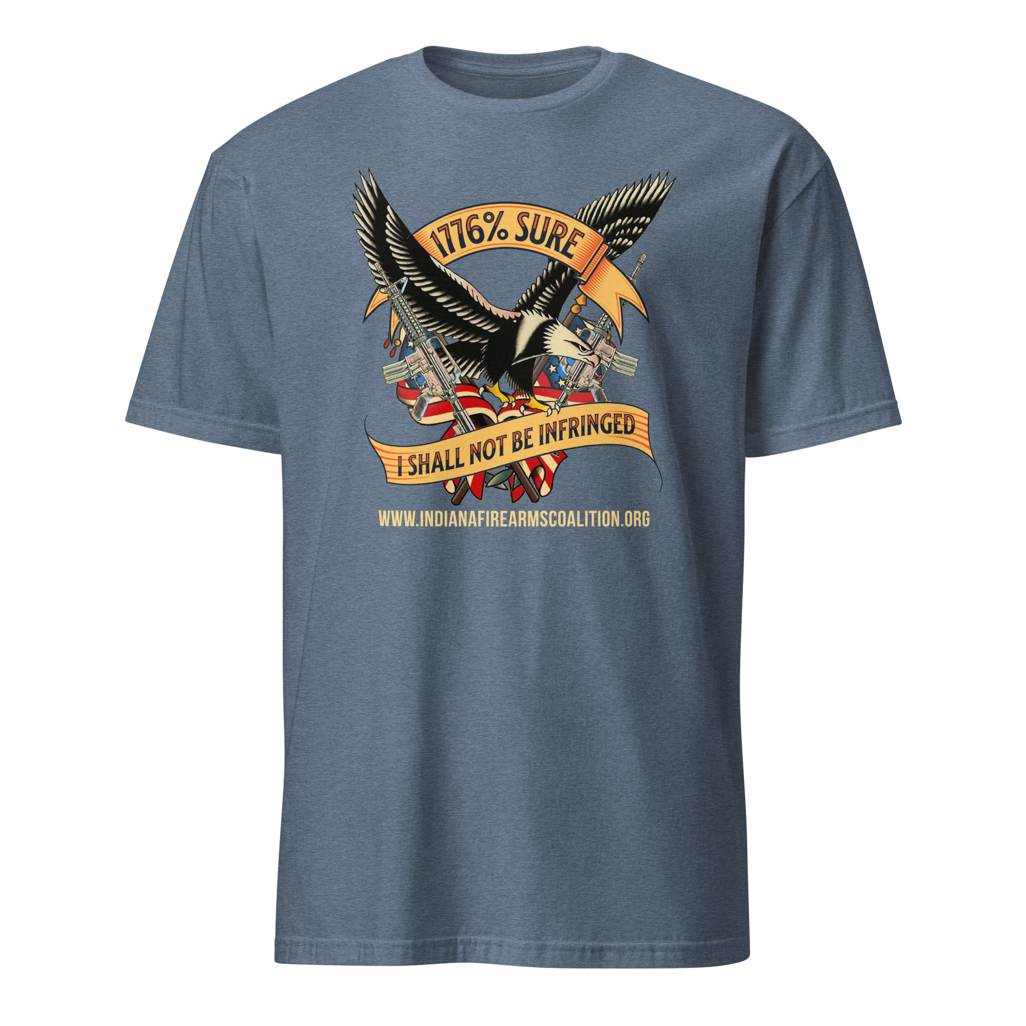 Supersoft – Short-Sleeve – Unisex – Gold Text -“I’m 1776% Sure”