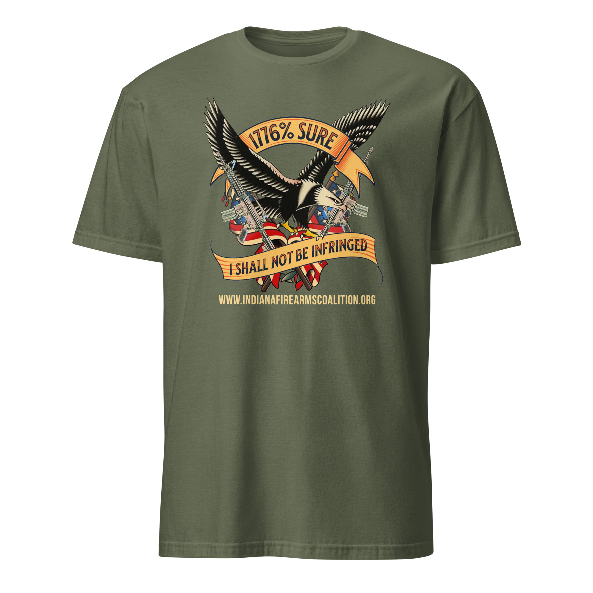 Supersoft – Short-Sleeve – Unisex – Gold Text -“I’m 1776% Sure” - Image 5