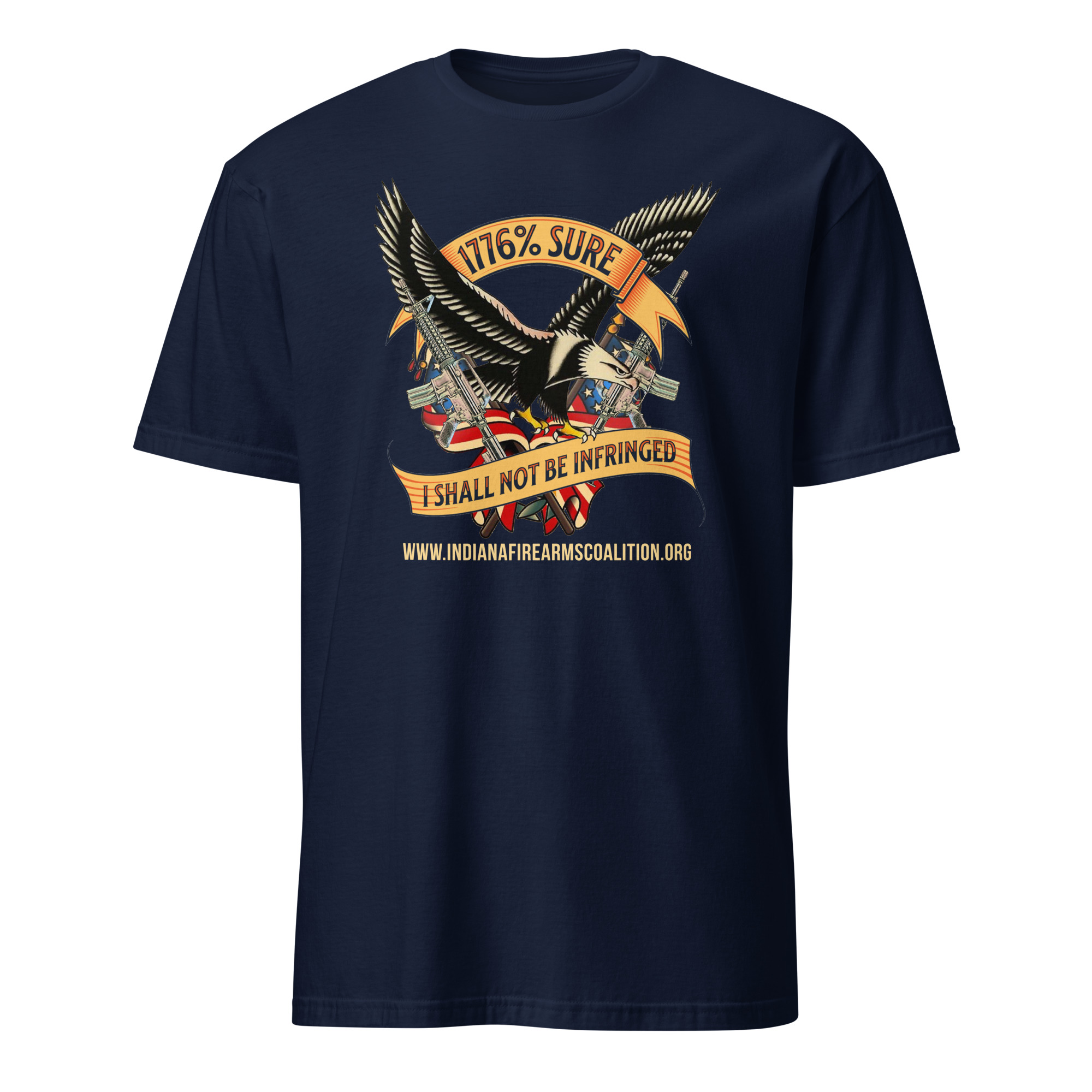 Supersoft – Short-Sleeve – Unisex – Gold Text -“I’m 1776% Sure” - Image 3