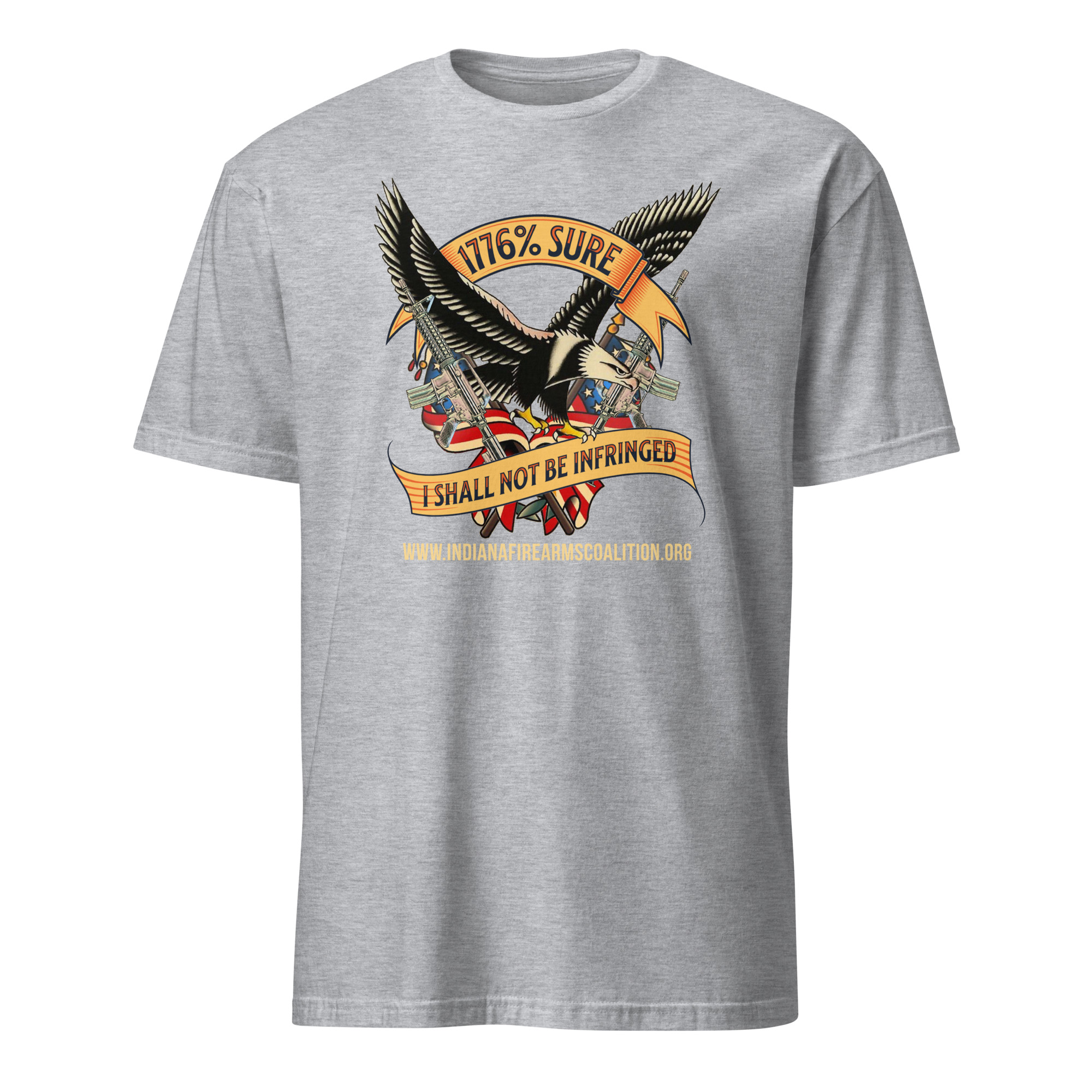 Supersoft – Short-Sleeve – Unisex – Gold Text -“I’m 1776% Sure” - Image 6